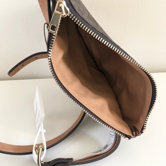 Michael Kors Adjustable Chocolate Belt Bag SMALL Fit - Picture 10 of 14